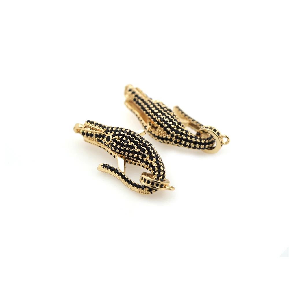 Domineering Thrilling Crocodile Lobster Clasp Gold Filled Jewelry Hook Children DIY Necklace Bracelet Handmade Jewelry Accessori