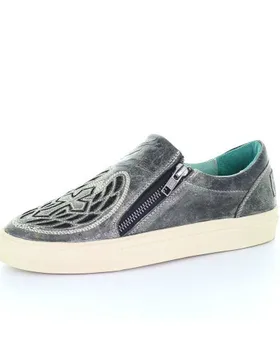 

Women Flats Casual Flat Plus Size Shoes Woman Vintage PU Leather Slip on Shoe Chaussures Femme