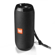 TG117 بلوتوث في الهواء الطلق المتكلم للماء المحمولة اللاسلكية العمود مكبر الصوت مربع دعم TF بطاقة FM راديو Aux USB المتحدثون
