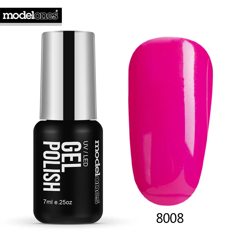 MODELONES без запаха органический замачиваемый УФ-гель для ногтей розовый цвет серия Гель-лак для ногтей маникюр цветной гель лак - Цвет: 8008