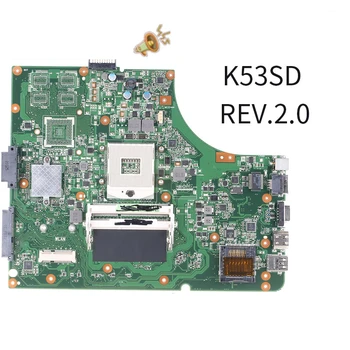 

New Notebook Motherboard For ASUS K53SD A53S For Laptop Motherboard REV 2.3