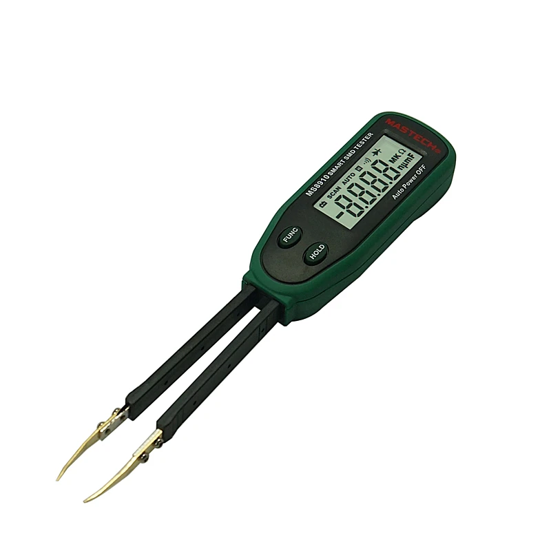 Ceny Ręczny pojemnościowy patch tester rezystancji MS8910 cyfrowy SMD element pasywny diody tester tweezer mocowania pomiaru