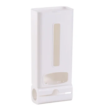 

Home Kitchen Organizer Garbage Bag Storage Box Detachable Pull Rack Dispenser Recycling Self Wall Mounted Holder