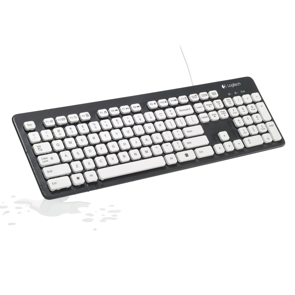 

Laser Print100% original Logitech Washable Keyboard K310 Tough er &UV coating Washable Keyboard Durable Clean Easy Laser Printer