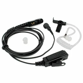 

Earpiece PPT Earphone For Motorola 2 Way Radio Walkie Talkie Black Accessories