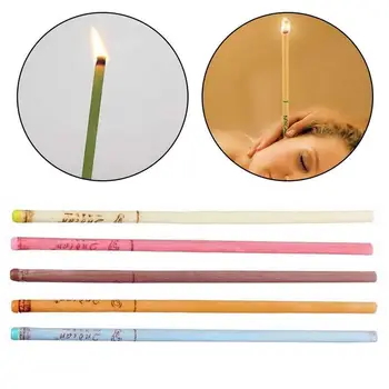 

10pcs/set Ear Cleaner Wax Removal Ear Candles Treatment Cone Hollow Peace Stress Care Of Care Relief Mind Healthy Product E V3C9