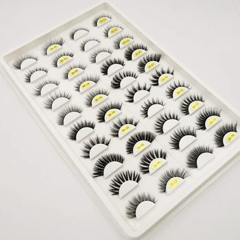

Wholesale Eyelashes 20Pairs 3D Hair False Eyelashes Natural/Thick Long Eye Lashes Wispy Makeup Beauty Extension Tools