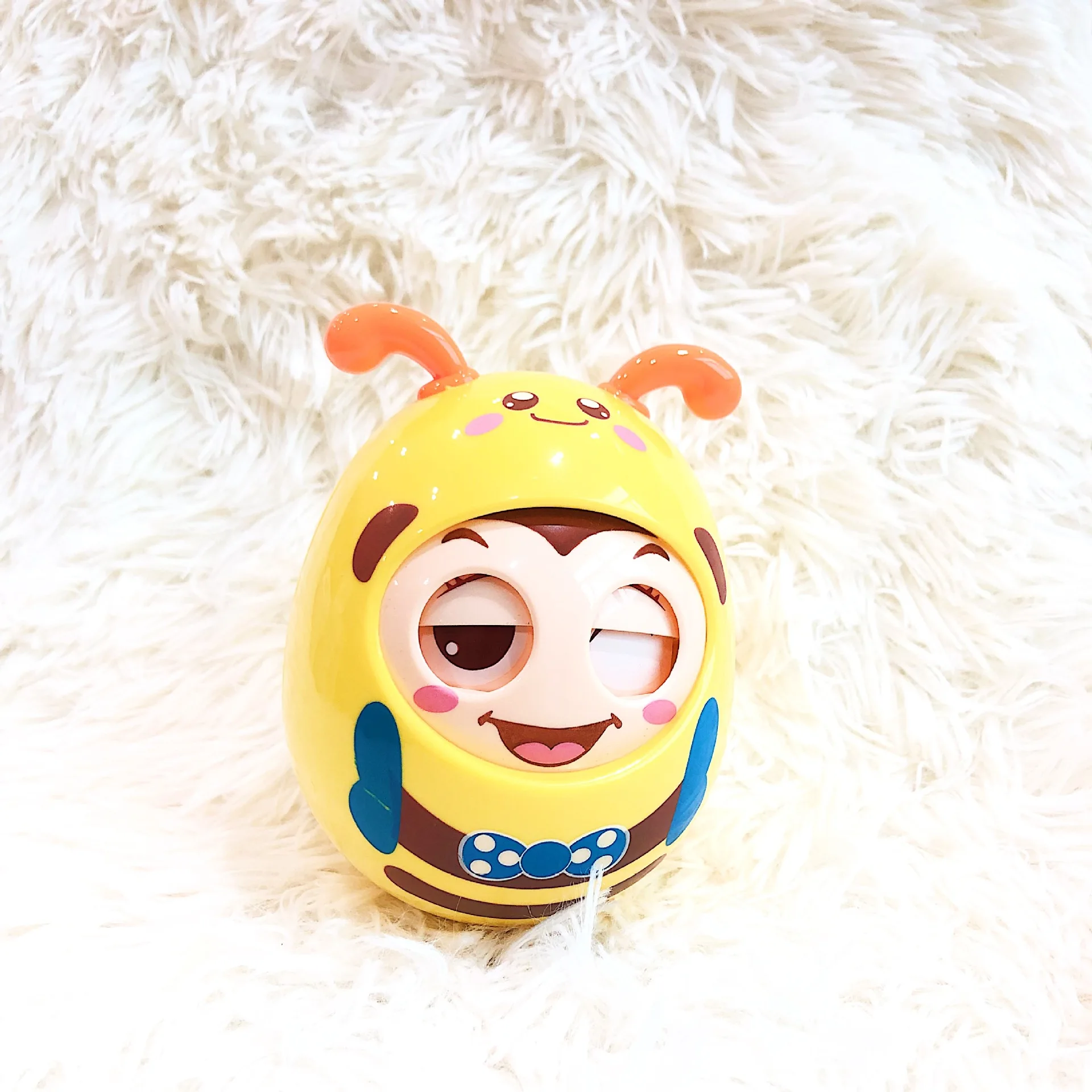 1022-16b мультфильм милый питомец стакан с 3C колокольчиком мягкий ухо Blink Teether-Bite детская игрушка