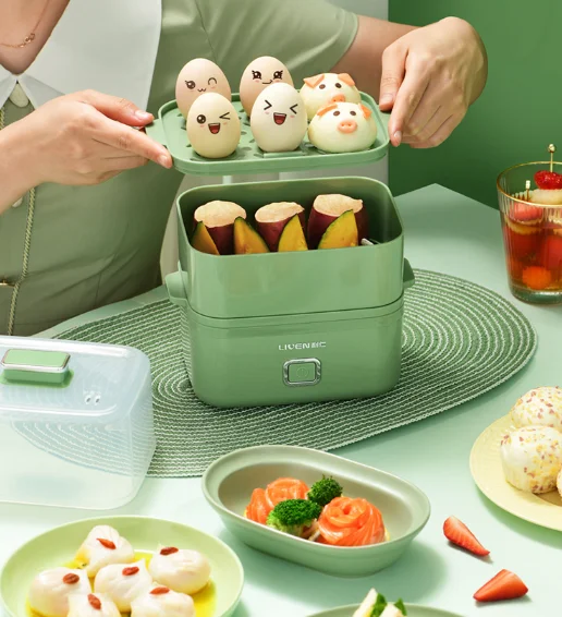 Automatic power-off multi-functional household dormitory breakfast small egg steamer J03