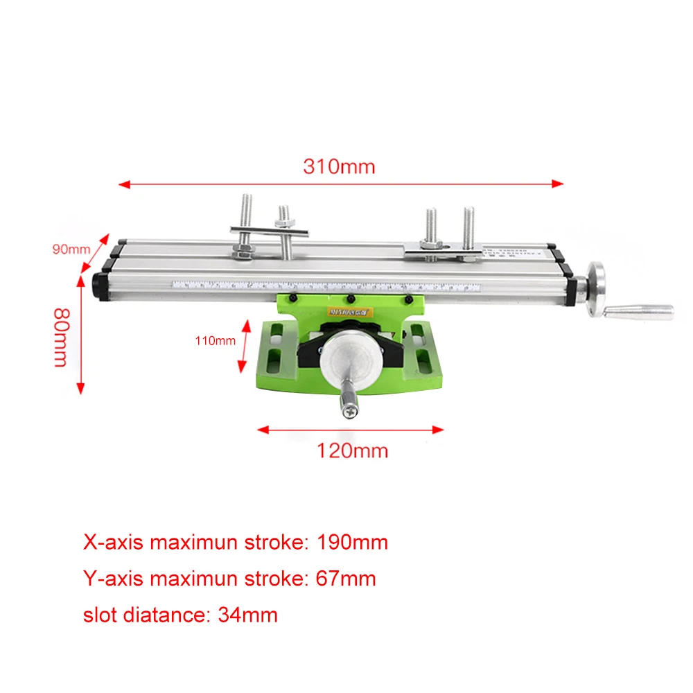Multi-functional Worktable Bench Drill Vise Fixture Milling Drill Table X and Y Adjustment Coordinate Table For Mini Drill