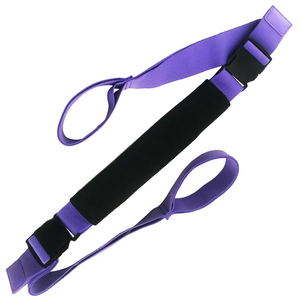 Purple Эластичный ремень для йоги растягивающаяся лента для повышения гибкости растягивающийся пояс SD669 - Color: Purple