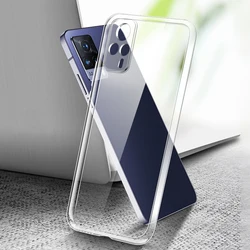 Premium Soft Clear Protective Phone Case - Transparent TPU Back Cover for VIVO V21E 5G (Clear)