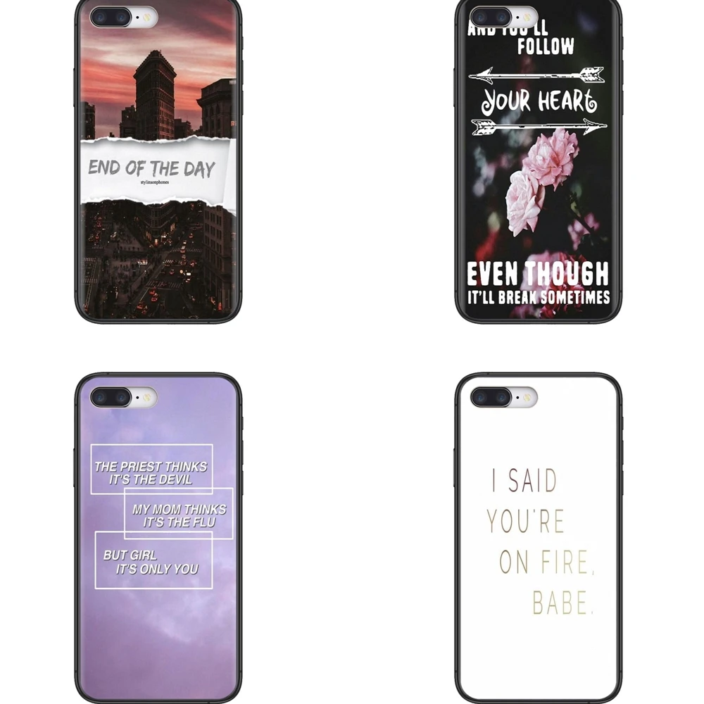 Мягкие ТПУ чехлы Обложка для Huawei P50 P40 P30 Lite P Smart Z 2019 2020 конец дня One Direction слова Cusize |