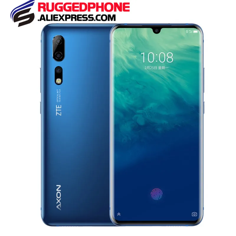 Zte Axon10 Pro Snapdragon 855 Dual SIM 6 47 &quotизогнутый экран ГБ/8 ГБ/12 Гб ram 128 ГБ/256 ГБ rom отпечатков