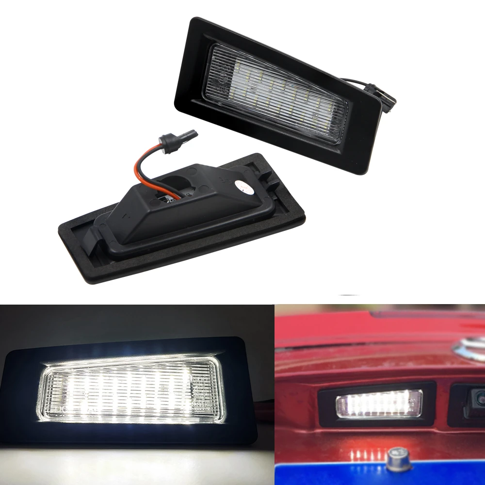 2x LED License Number Plate Light For Mazda3 (Axela) 2014 2015 2016