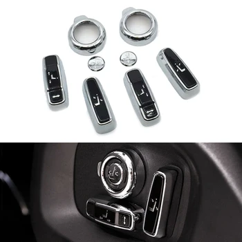 

​Car Button decoration cover Seat Adjustment Frame Trim Black Accessories