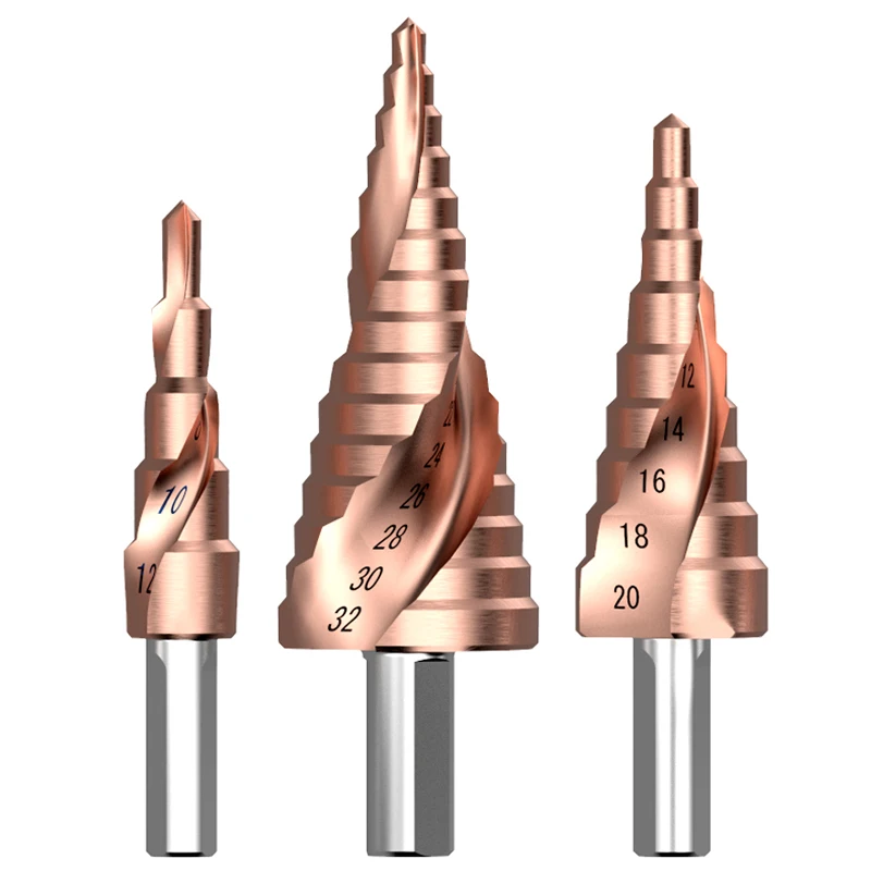 HSS CO M35 треугольный хвостовик 4-12/4-20/4-32 мм металлический шаг конусное сверло из нержавеющей стали