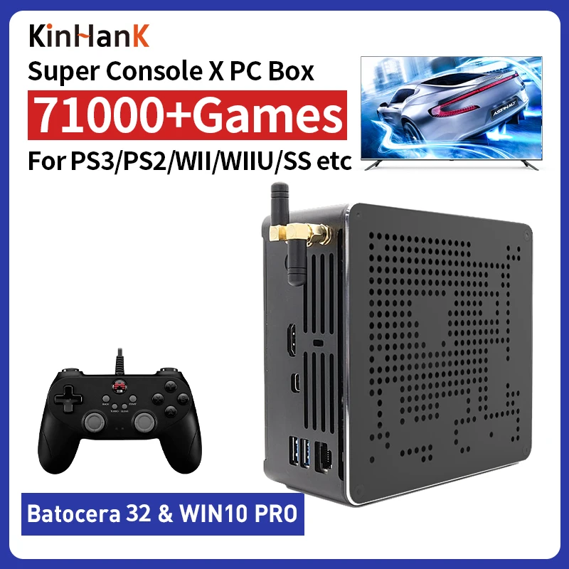 Kinhank Super Console X Pc Box Retro Video Game Console Mini Pc Build In  71000 Games Support For Ps3/ps2/dc/n64/wii 80+ Emulator - Video Game  Consoles - AliExpress