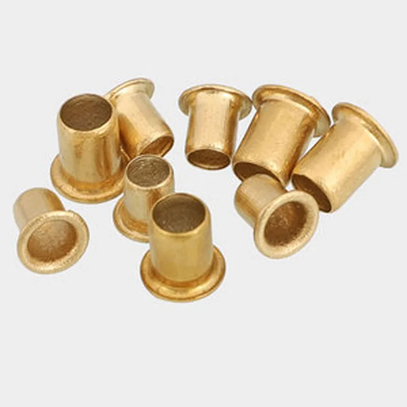 Kit 10 Rivetti In Ottone Con Anello Per Pelle - Borchie A Vite Testa Tonda Per Scarpe, Cinture E Accessori Fai-Da-Te - 3
