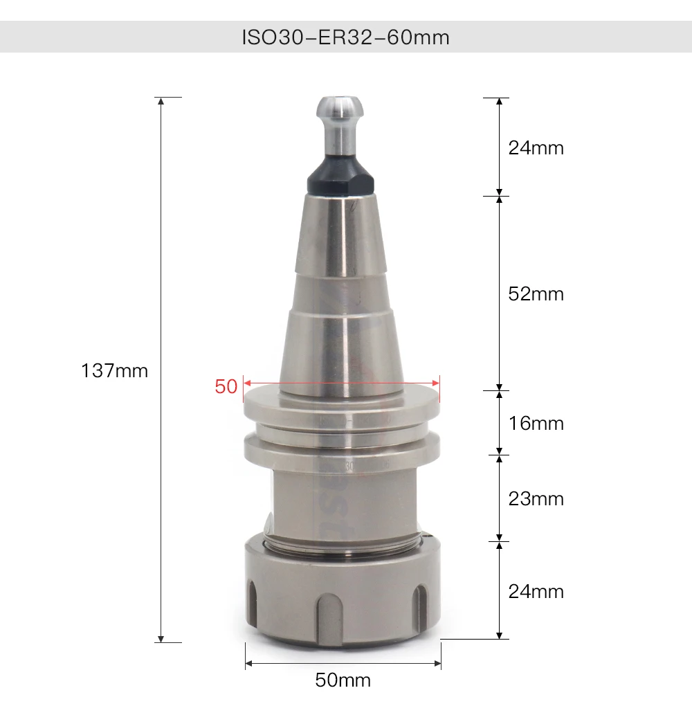Stainless Steel ISO30 Collet Chuck ER32 Balance Collet Chuck G2.5 