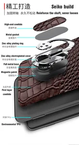 Image 5 - Huawei p40 mobile phone case leather all inclusive anti fall protective cover new p40pro+ leather case p30 glory 30s business