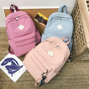 

Women Girls Backpack School Shoulder Bag Nylon Rucksack Bookbag Teenagers