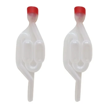 

20PCS Water Seal Exhaust One Way Home Brew Wine Fermentation Airlock Sealed Plastic Air Lock Check Valve Water Sealed Valves