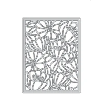 

2019 New Layered Metal Cutting Dies Craft and Scrapbooking For Paper Making Background Lace Dainty Blooms Cover Frame Card Set