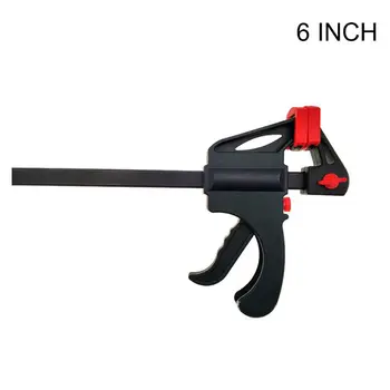 

5pcs/set 4/6 Inches F-shaped Fixed Clip Spring Carpentry Handle Fast Clamp X4YD