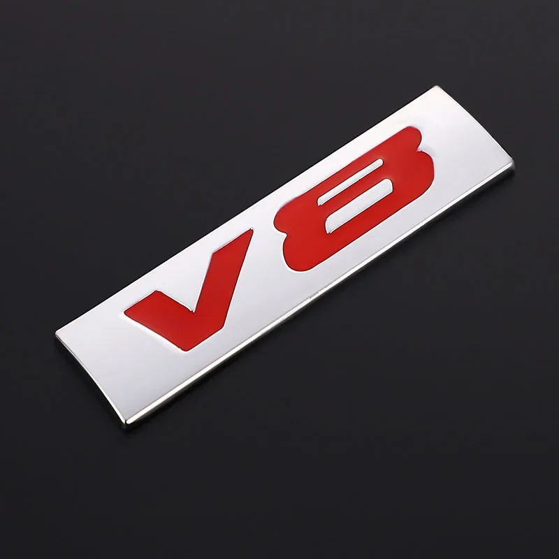 Металлическая Автомобильная наклейка V6 V8 задние эмблемы значки наклейки на