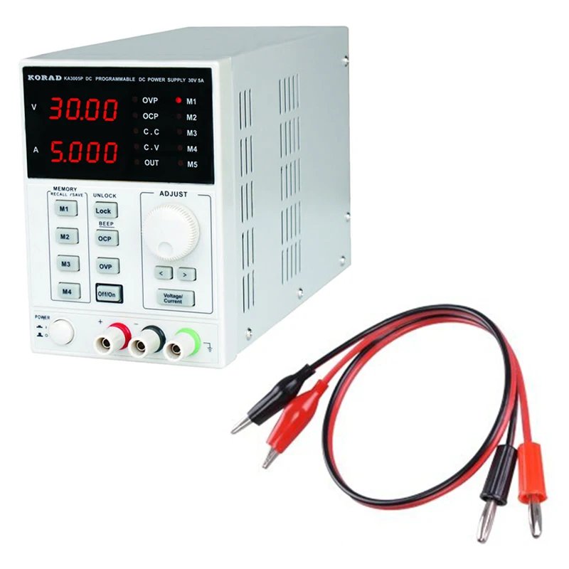 

KORAD KA6003P High precision Programmable Adjustable Digital DC POWER SUPPLY 60V/3A R232 and USB Connect computer 220V