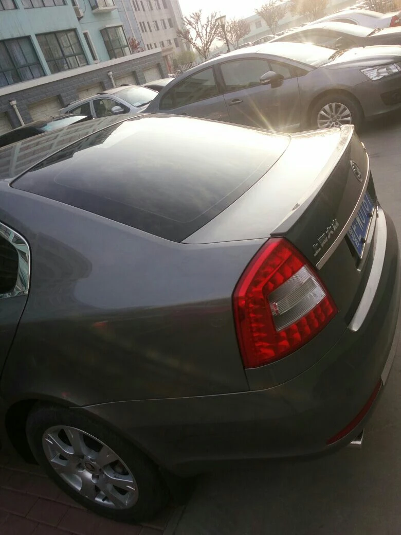 Для Octavia спойлер 2006 2013 Skoda ACKyw ABS пластик Материал заднее крыло автомобиля Цвет