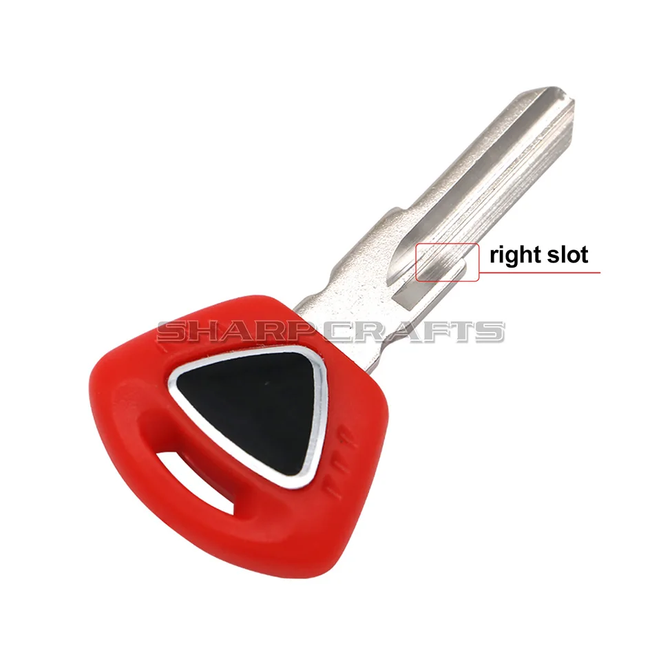 Motorcycle Left&Right Slot Embryo Blank Key Uncut Blade for TRIUMPH Street Triple 600-T955 Tiger800 motorcycle keys motorcycle key accessories
