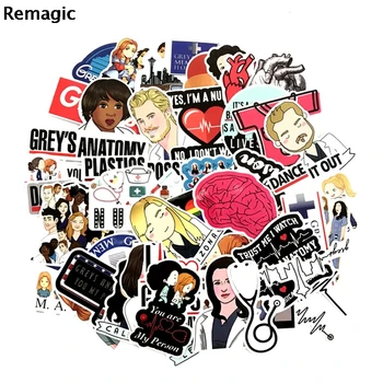 

12sets Grey's Anatomy 50pcs/set Sticker pack fans anime vintage paster scrapbooking diy phone laptop collections home decoration