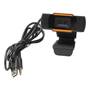 

PC USB 2.0 Gift For Laptop CMOS Full HD Webcam No Drive Camera Universal Plug And Play Rotatable Computer Accesories Clip On