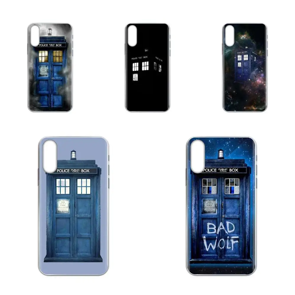 Мобильный телефон из ТПУ для Apple iPhone 4 5 5C 4S SE SE2020 6 6S 7 8 11 Plus Pro X XS Max XR Tardis Doctor Who Police Box