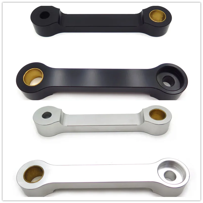 Aftermarket free shipping motorcycle parts Black Billet Lowering Links