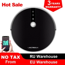 LIECTROUX C30B aspirador de pó robô, mapeamento inteligente, com memória, aplicativo WiFi e controle de voz, aspiração forte 4000Pa, esfregão úmido, terno para pêlos de animais, limpador de piso e carpete, desinfecção