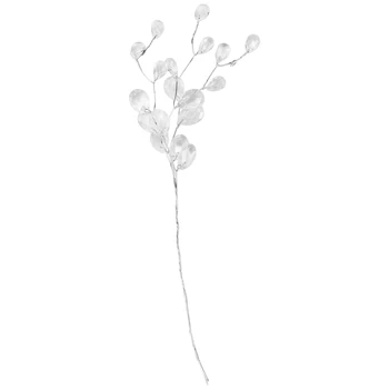 

10pcs Crystal Bud Branches Artificial Flower Twigs For Wedding Party Home Snow Decoration DIY Decorative Craft Fake Flowers(whit