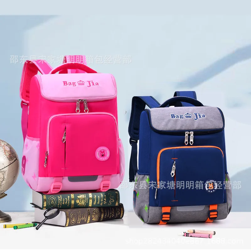 

CHILDREN'S School Bags 1-3-6 Grade Russia Space Backpack Young STUDENT'S Men And Women Children Burden Relieving Spine-Backpack