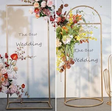 

Wedding props sign frame background frame wedding flower frame iron square arch exhibition frame in welcome area