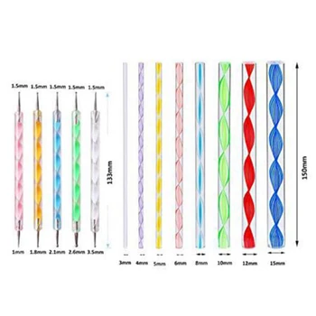 

Hot Sale Sculpting Craft Draw Tools For Nail Art Mandala Painting Rocks Embossing Pattern Clay Dotting Tools