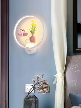 

Wedding Room Wall Lamp Creative Living Room Background Wall Decoration Lamp Boys and Girls Room Modern Minimalist