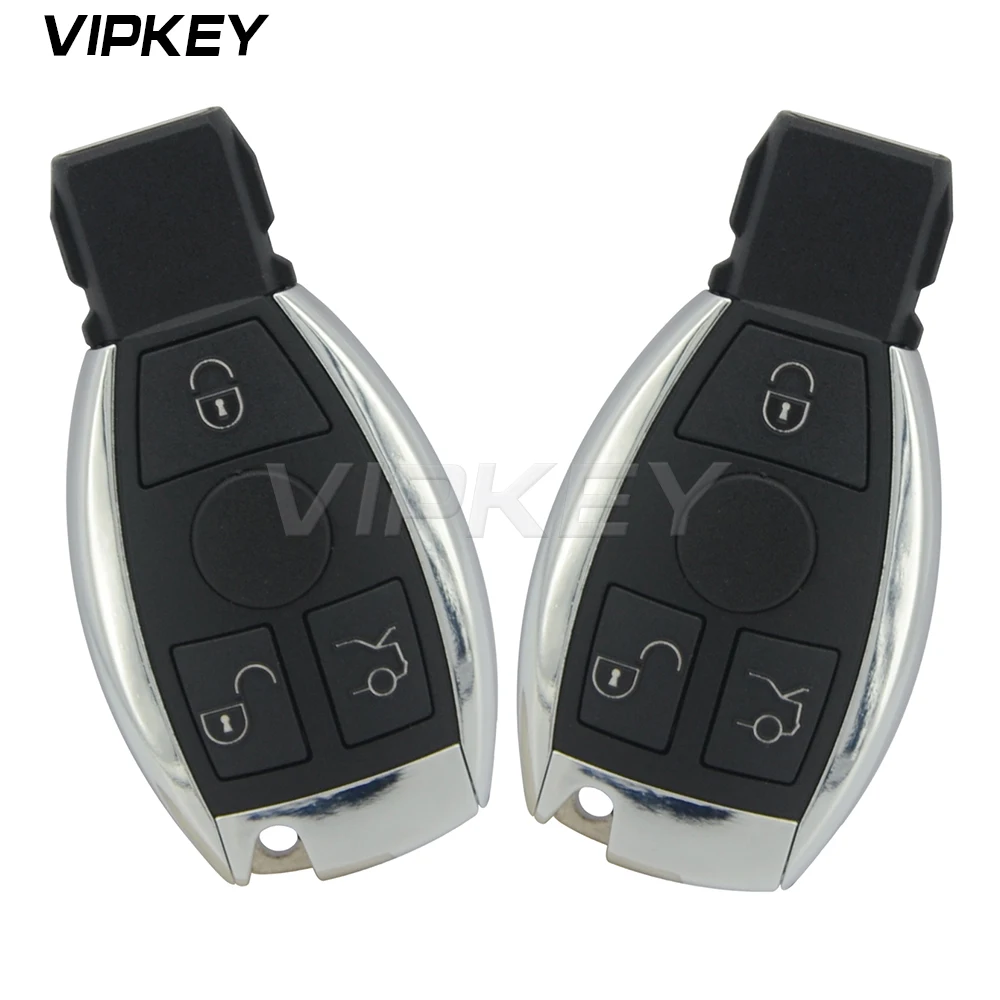 Remotekey 2pcs Smart Car Key 3 Button 433 Mhz BGA For Mercedes Benz 2000 - 2014 Keyless Entry remotekey 2pcs remote key oucg8d 380h a for honda accord 2003 2004 2005 2006 2007 3 button with panic 313 8mhz id46 chip car key