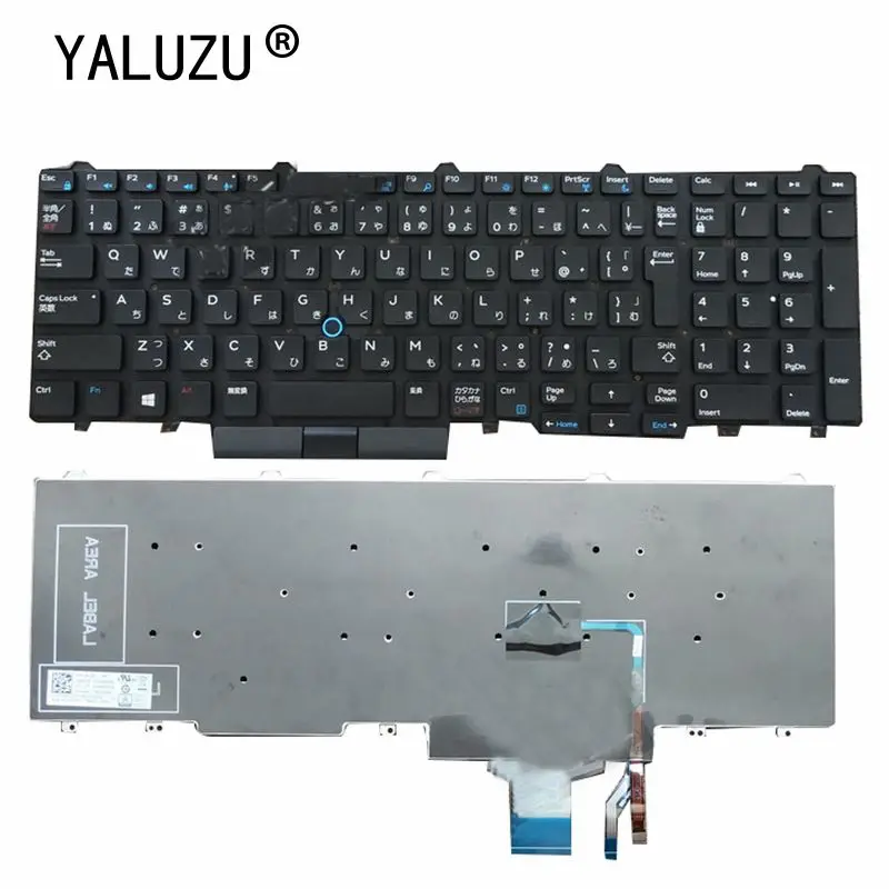 JA JP клавиатура для ноутбука Dell Latitude 5550 5580 E5550 E5570 E5580 без борта с указателем