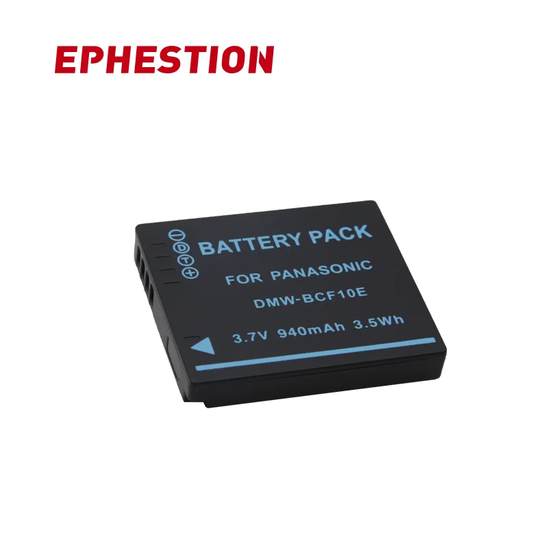 EPHESTION DMW-BCF10E ДМВ BCF10 BCF10 Камера Батарея для цифрового фотоаппарата Panasonic CGA-S106 S106B S106C S106D S106B ДМВ BCF10E DMW-BCF10 DMC-FS30