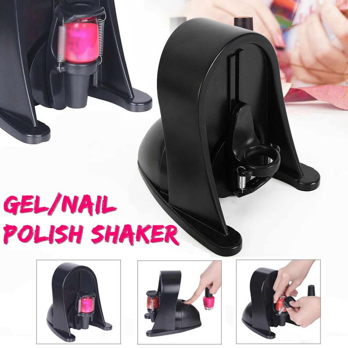 

Professional Gel Nail Polish Shaker Salon Gel Nail Polish Bottle Liquid Lacquer Shaking Machine
