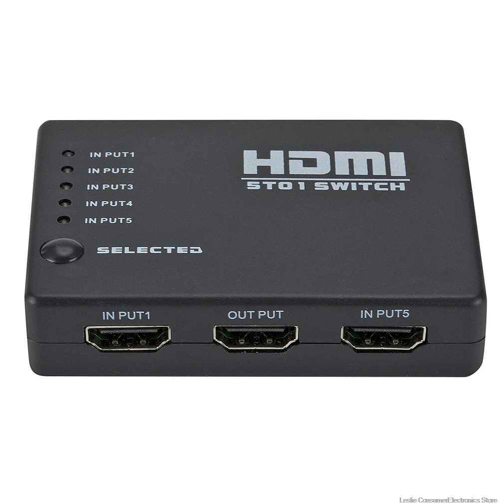 Мини Портативный ИК-пульт дистанционного управления 5 переключатель порта HDMI 5-в-1 5*1 выключатель HDMI делитель HDMI порт для HDTV 1080P Vedio дропшиппинг Горячий