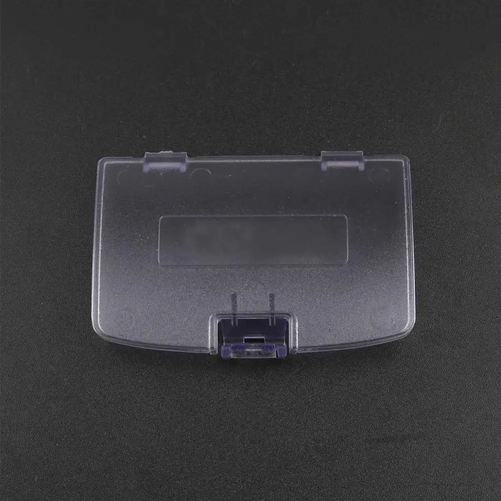 YuXi 10 шт. для Gameboy цветная Крышка батарейного отсека Крышка дверца для NAND для GBC OEM игровые консоли запасные части - Цвет: Transparent Purple