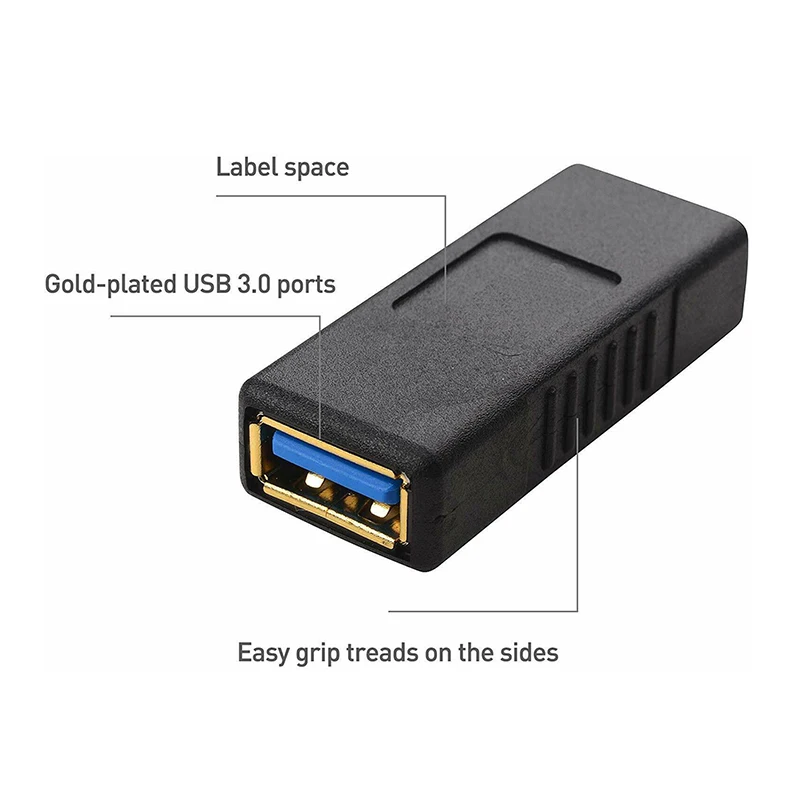 USB-A Женский к USB-A Женский адаптер USB 3,0 двойной женский адаптер VH99